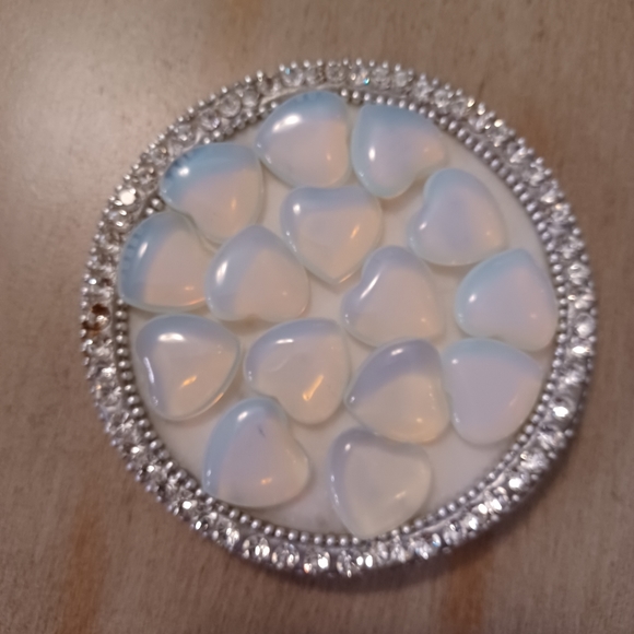 Opalite Mini Heart - Picture 3 of 8